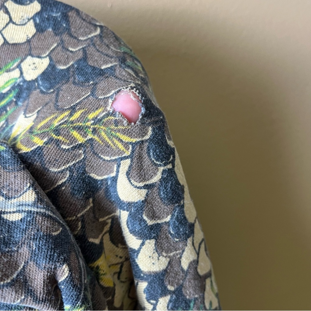 Vintage Distressed Snakeskin Camo Graphic Tee XL - Picture 4 of 4